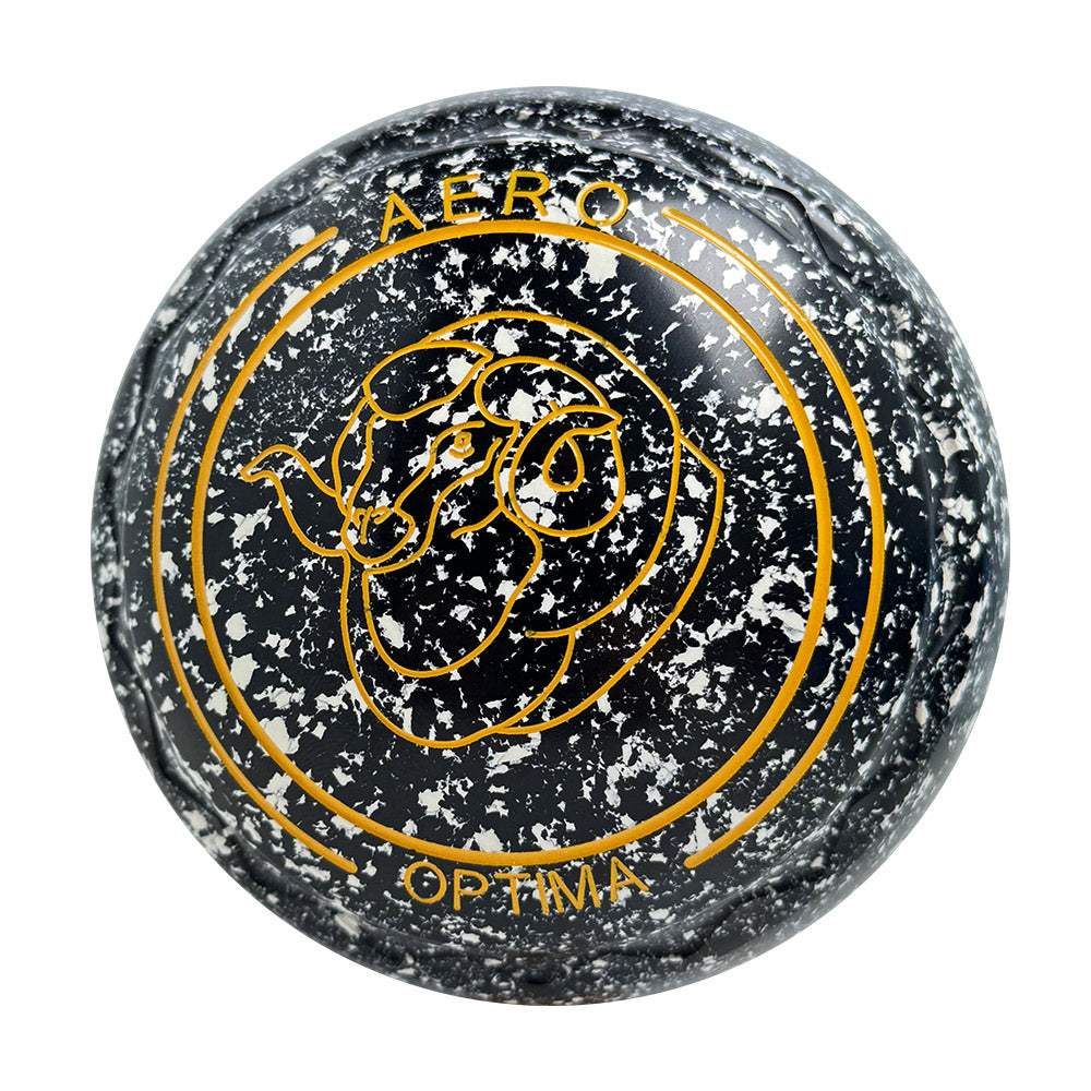Aero Optima Lawn Bowls 3 Heavy Z-Scoop Onyx - 246391