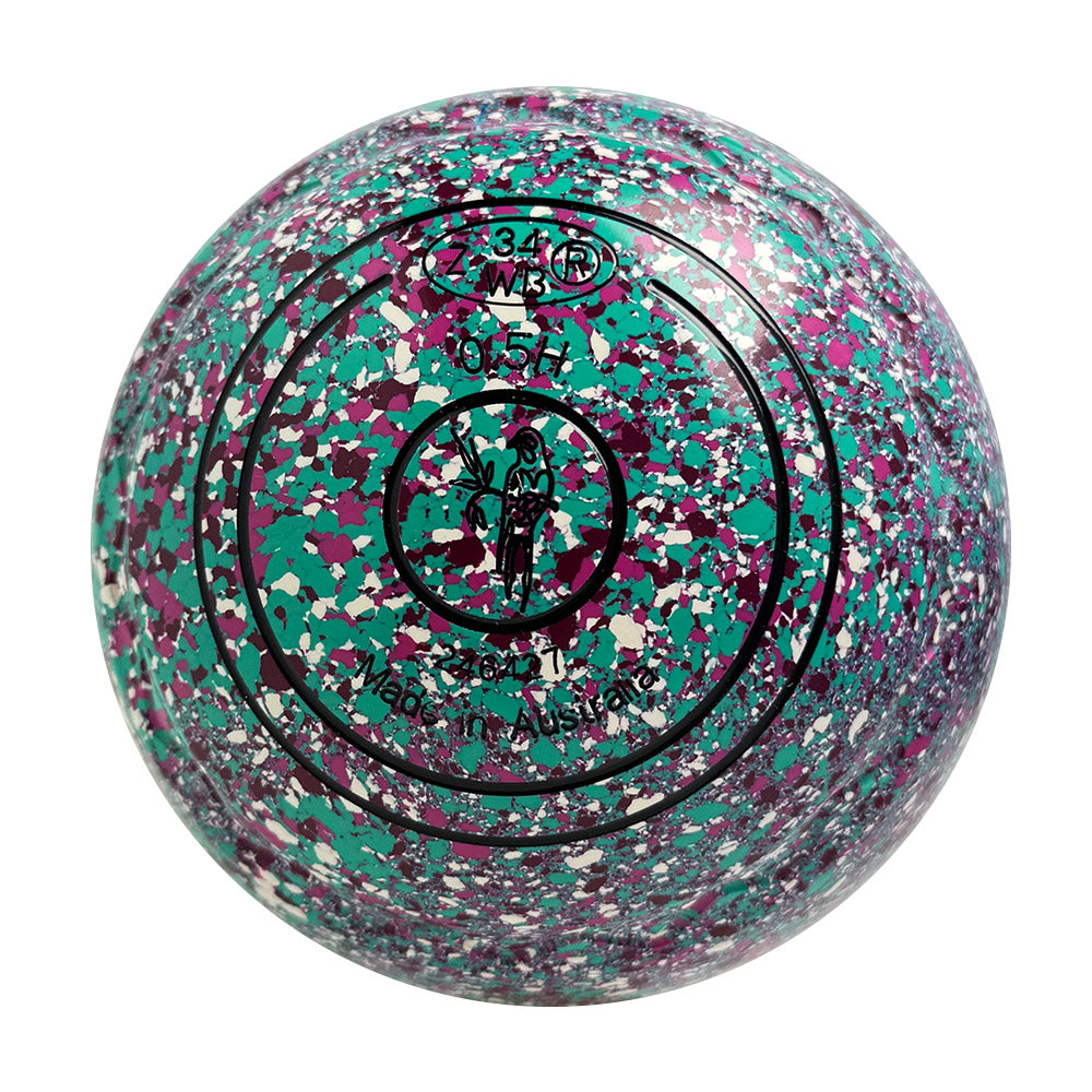 Aero Optima Lawn Bowls 0.5 Heavy Z-Scoop Confetti - 246427