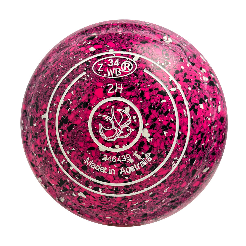 Aero Optima Lawn Bowls 2 Heavy Z-Scoop Fuchsia - 246439