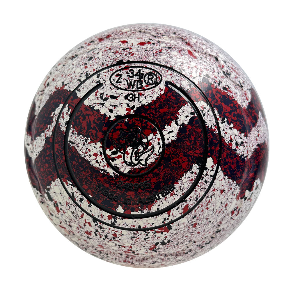 Aero Dynamic Lawn Bowls 3 Heavy Z-Scoop Snow/Demon Swirl - 248965
