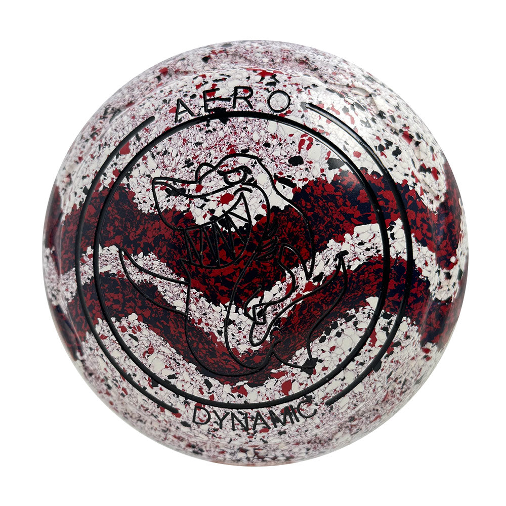 Aero Dynamic Lawn Bowls 3 Heavy Z-Scoop Snow/Demon Swirl - 248965