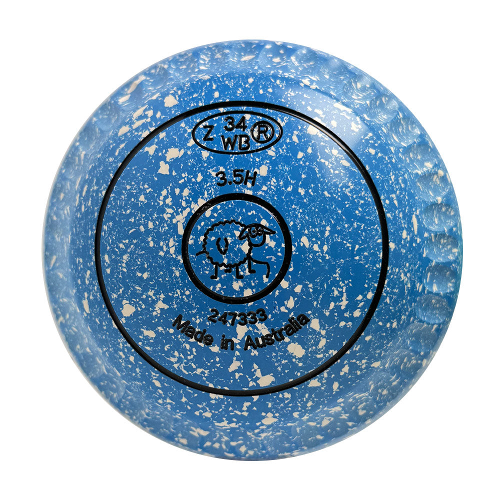 Aero Optima Lawn Bowls 3.5 Heavy Enhance Grip Azure - 247333