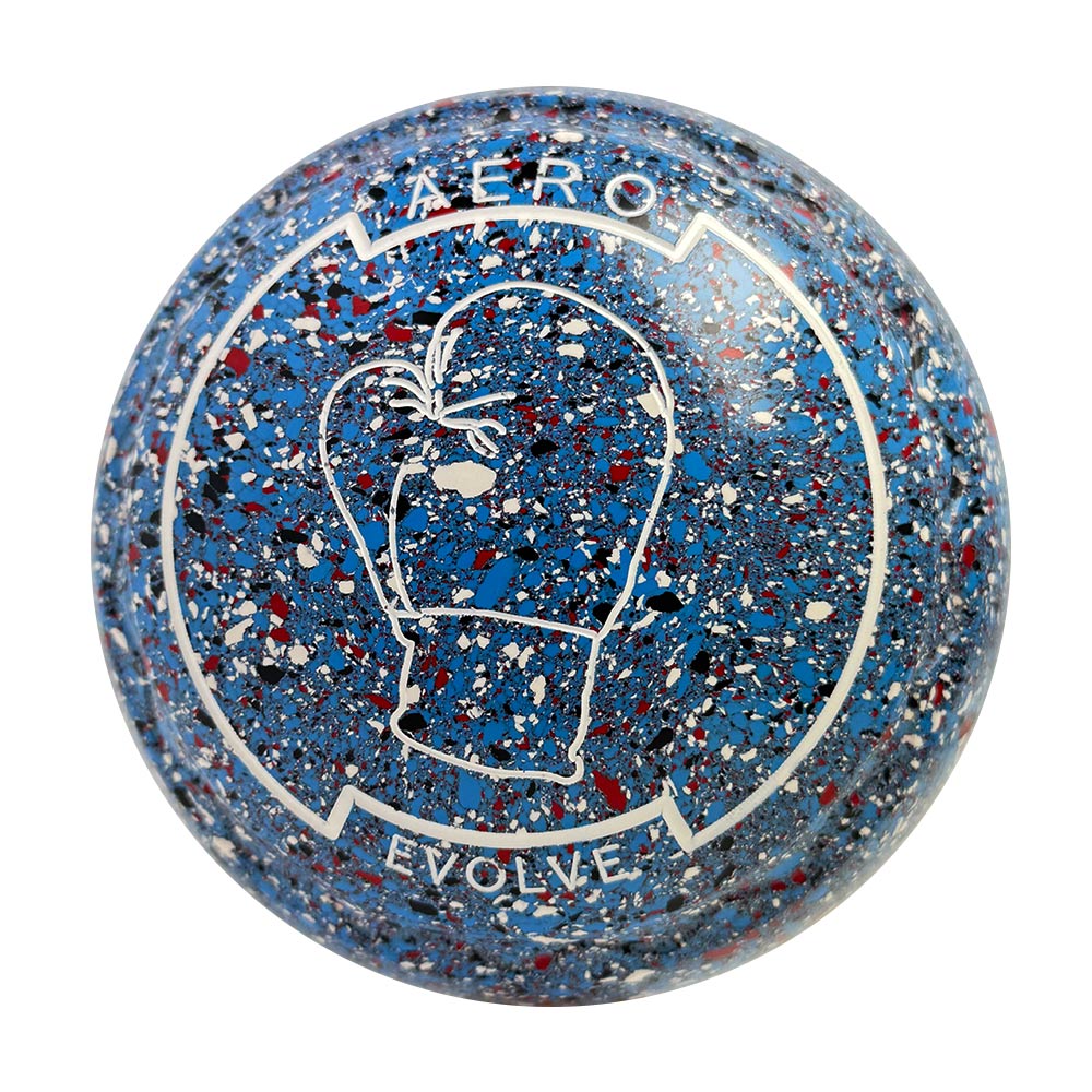 Aero Evolve Lawn Bowls 3 Heavy Z-Scoop Cornflower - 248721