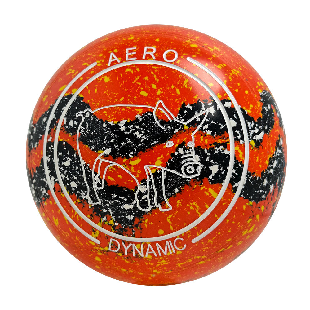Aero Dynamic Lawn Bowls 3 Heavy Non-Gripped Nectarine/Onyx Swirl -248751