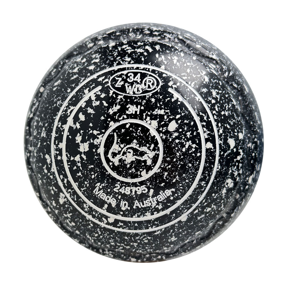 Aero Optima Lawn Bowls 3 Heavy Z-Scoop  Onyx - 248795