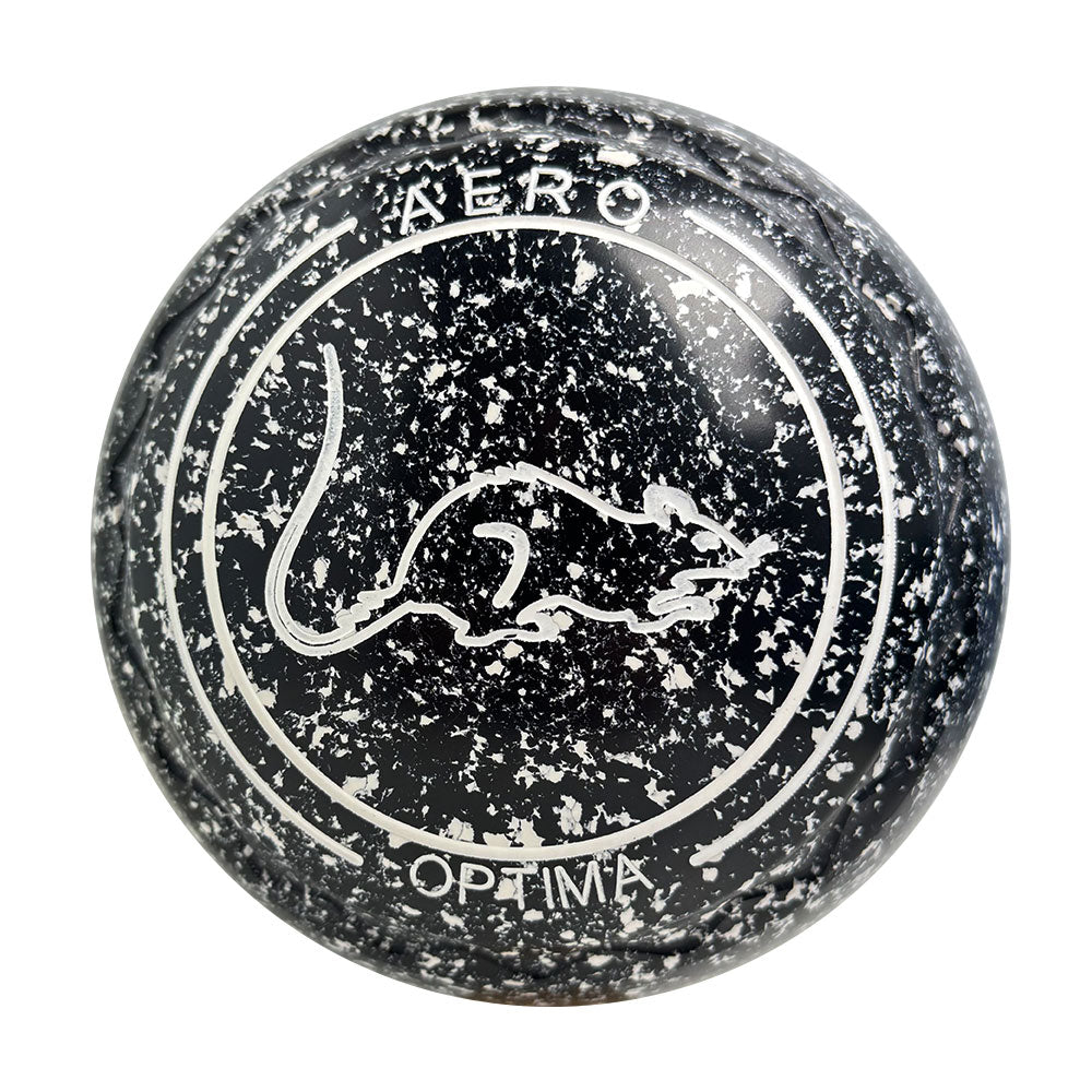 Aero Optima Lawn Bowls 3 Heavy Z-Scoop  Onyx - 248795