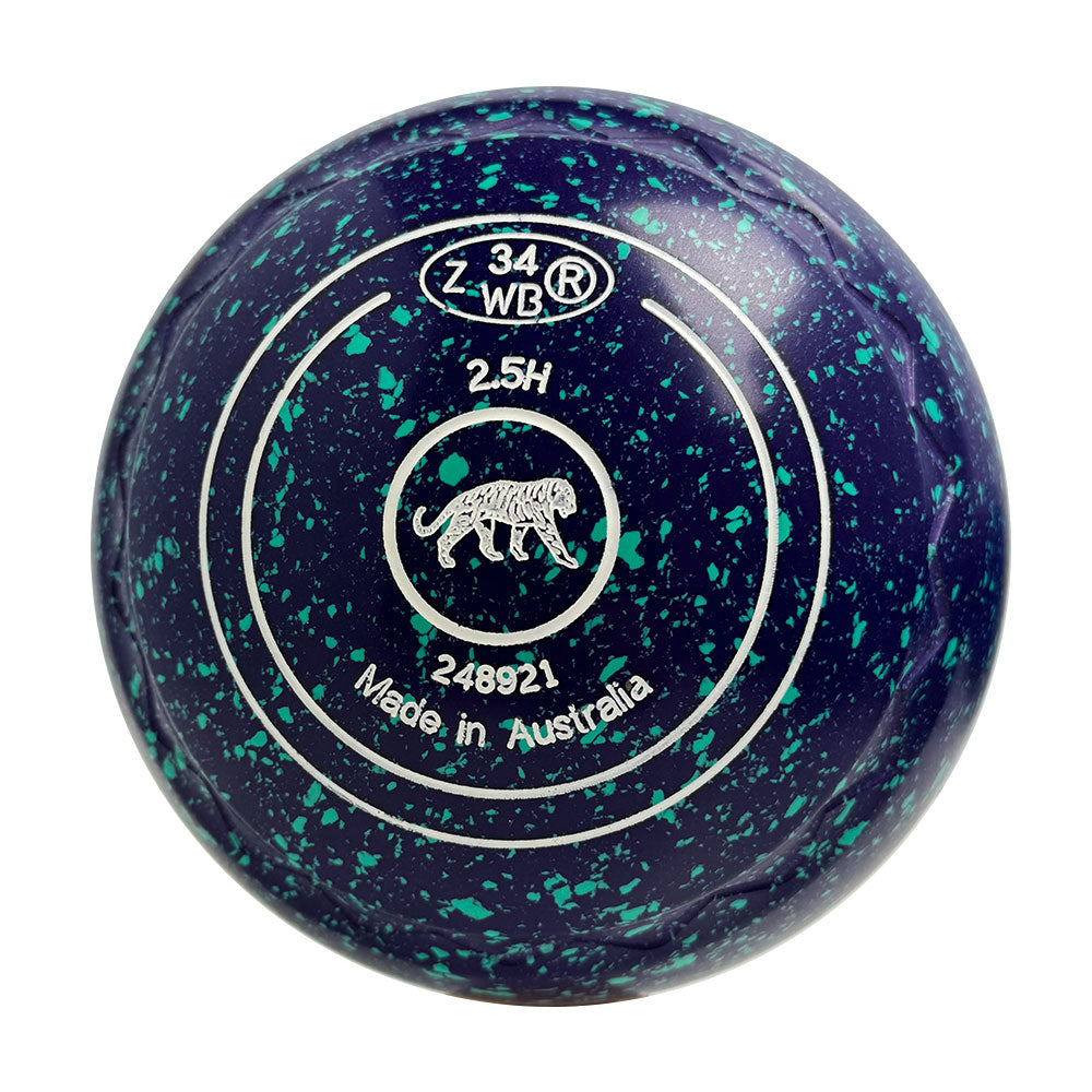 Aero Optima Lawn Bowls 2.5 Heavy Z-Scoop Grape - 248921