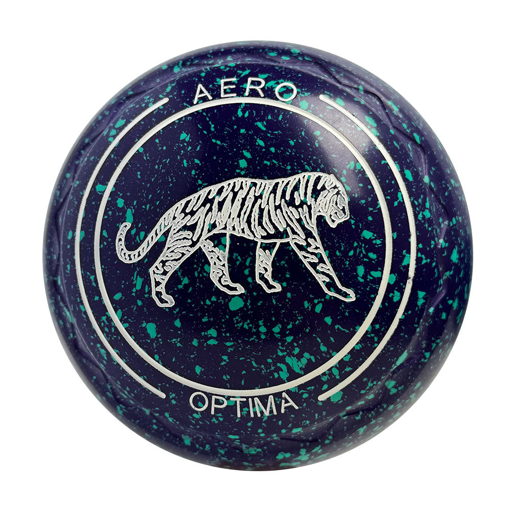 Aero Optima Lawn Bowls 2.5 Heavy Z-Scoop Grape - 248921