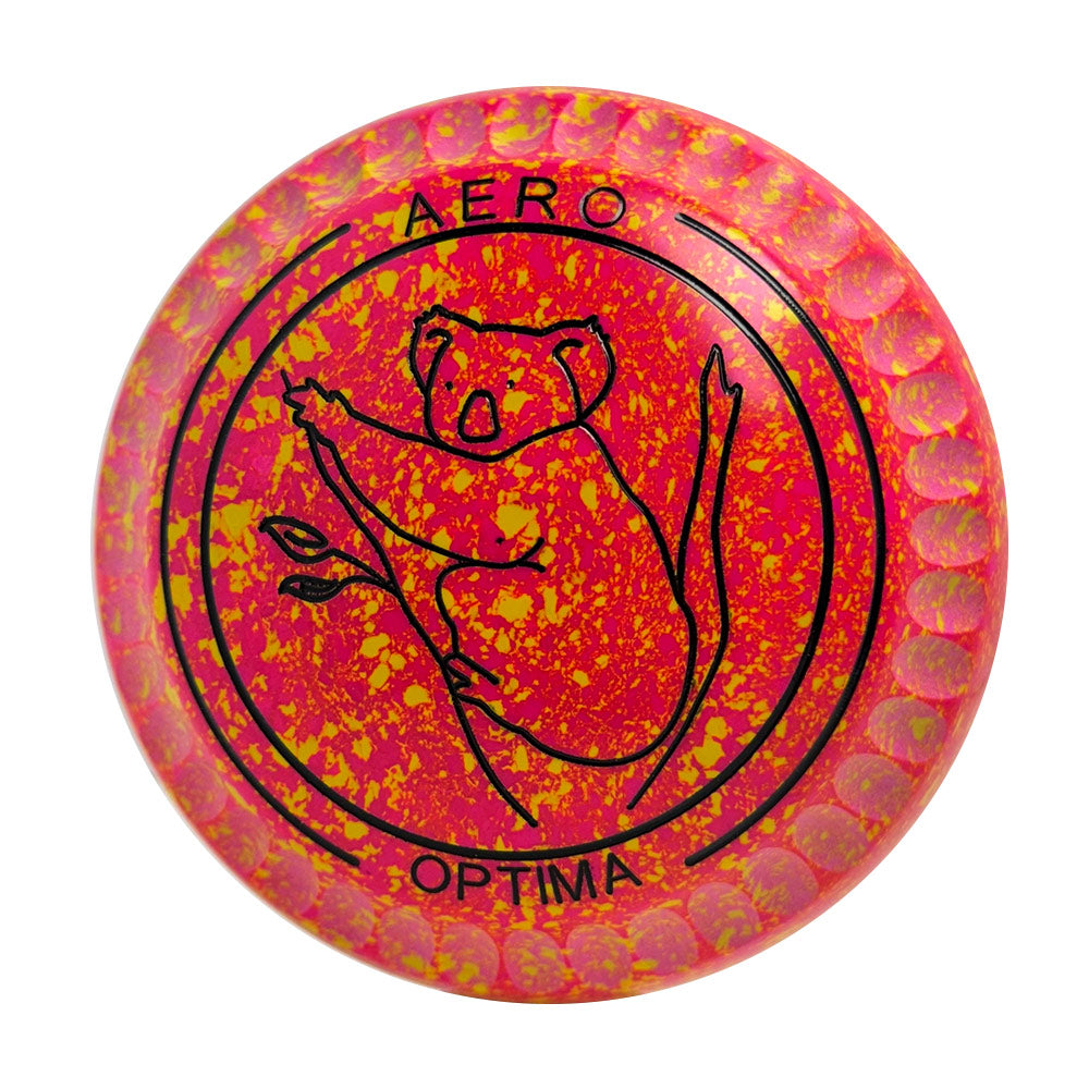Aero Optima Lawn Bowls 2 Heavy Enhance Grip Tequila Sunrise - 248923