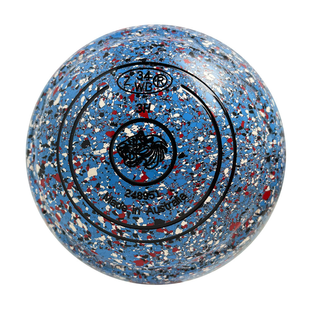 Aero Optima Lawn Bowls 3 Heavy Z-Scoop Cornflower - 248951
