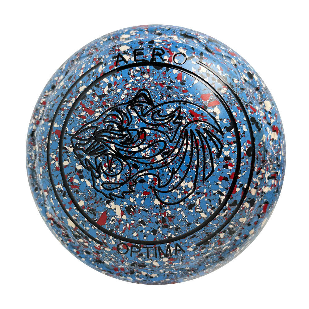 Aero Optima Lawn Bowls 3 Heavy Z-Scoop Cornflower - 248951