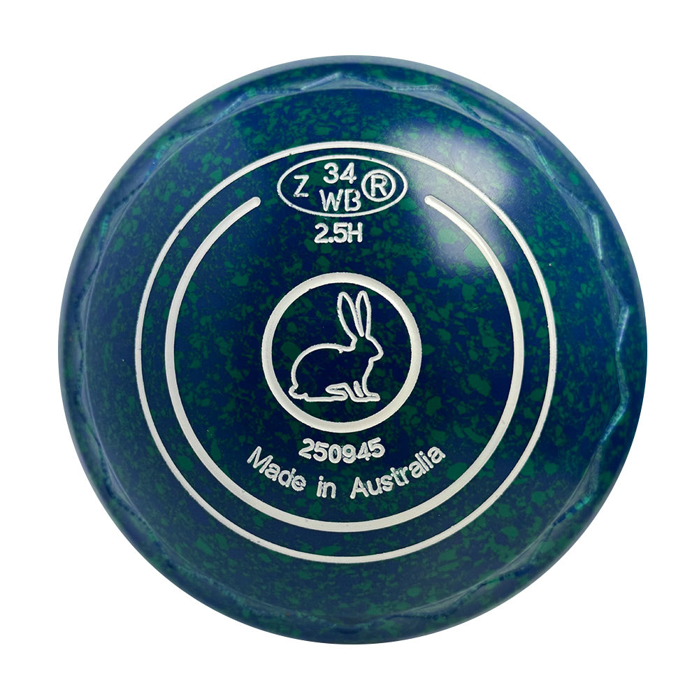 Aero Dynamic Lawn Bowls 2.5 Heavy Z-Scoop Aqua - 250945