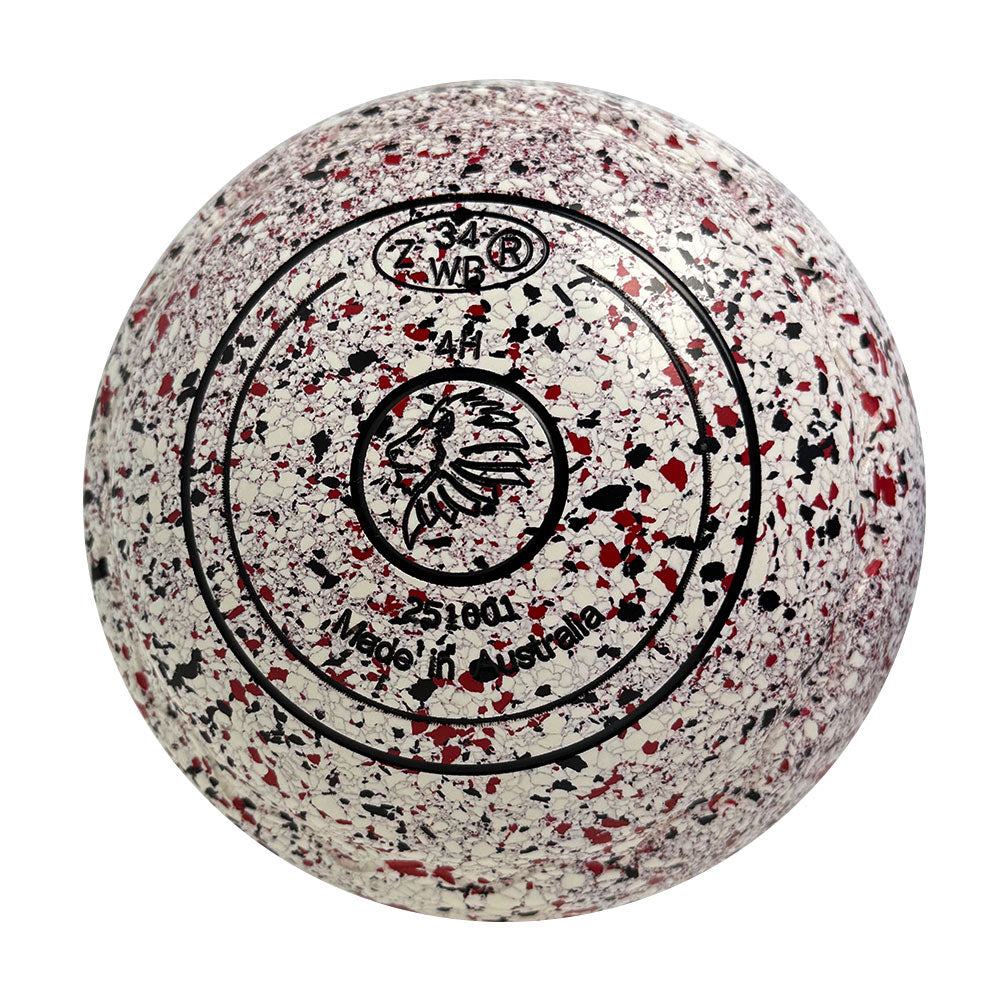 Aero Optima Lawn Bowls 4 Heavy Z-Scoop Snow - 251001