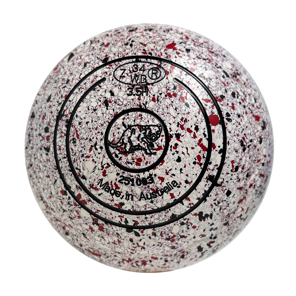 Aero Dynamic Lawn Bowls 3.5 Heavy Z-Scoop Snow - 251003
