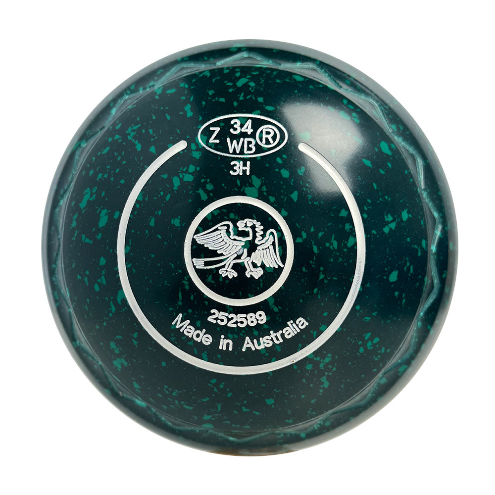 Aero Evolve Lawn Bowls 3 Heavy Z-Scoop Emerald - 252589