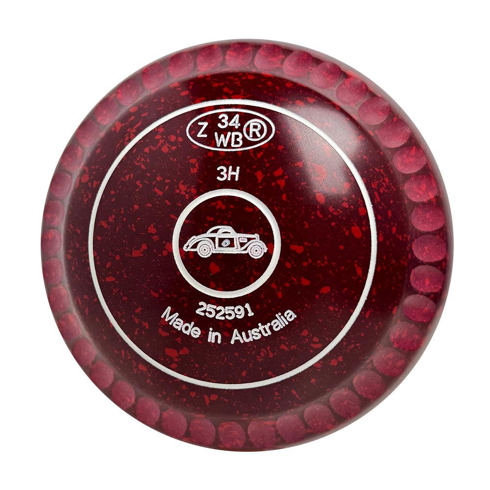 Aero Evolve Lawn Bowls 3 Enhance Maroon Red - 252591