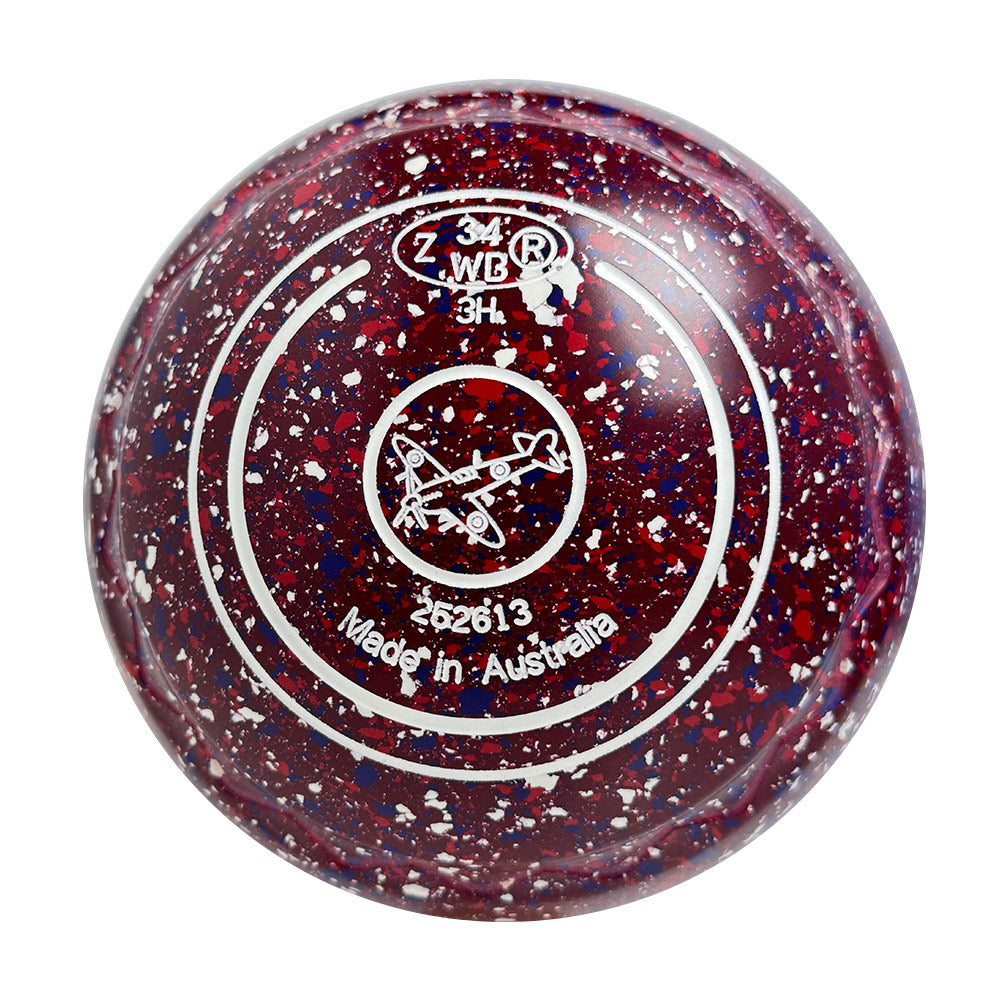 Aero Dynamic Lawn Bowls 3 Heavy Z-Scoop Lava - 252613