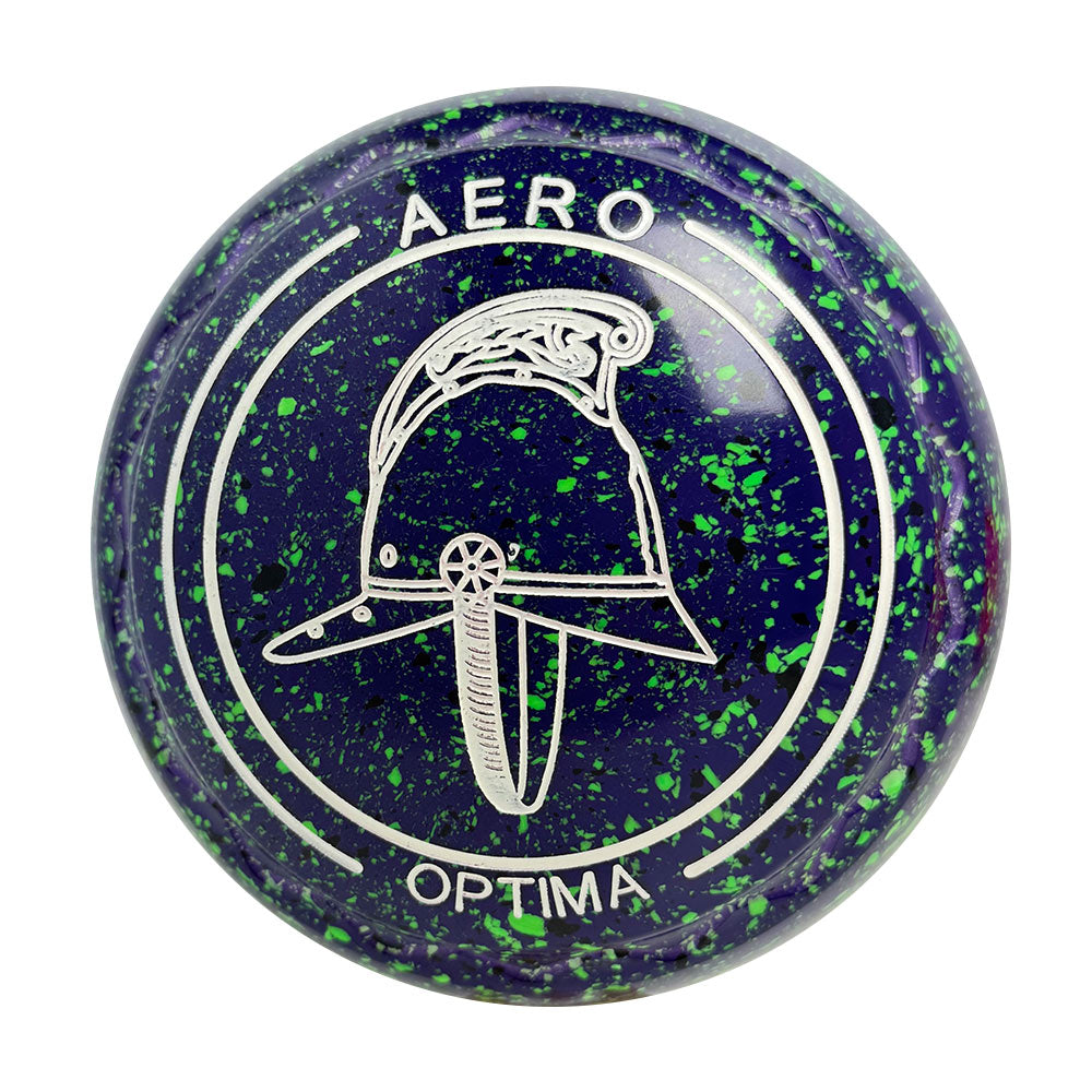 Aero Optima Lawn Bowls 3 Heavy Z-Scoop Blueberry  253007