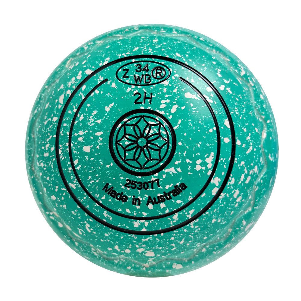 Aero Optima Lawn Bowls 2 Heavy Z-Scoop Tiffany - 253077