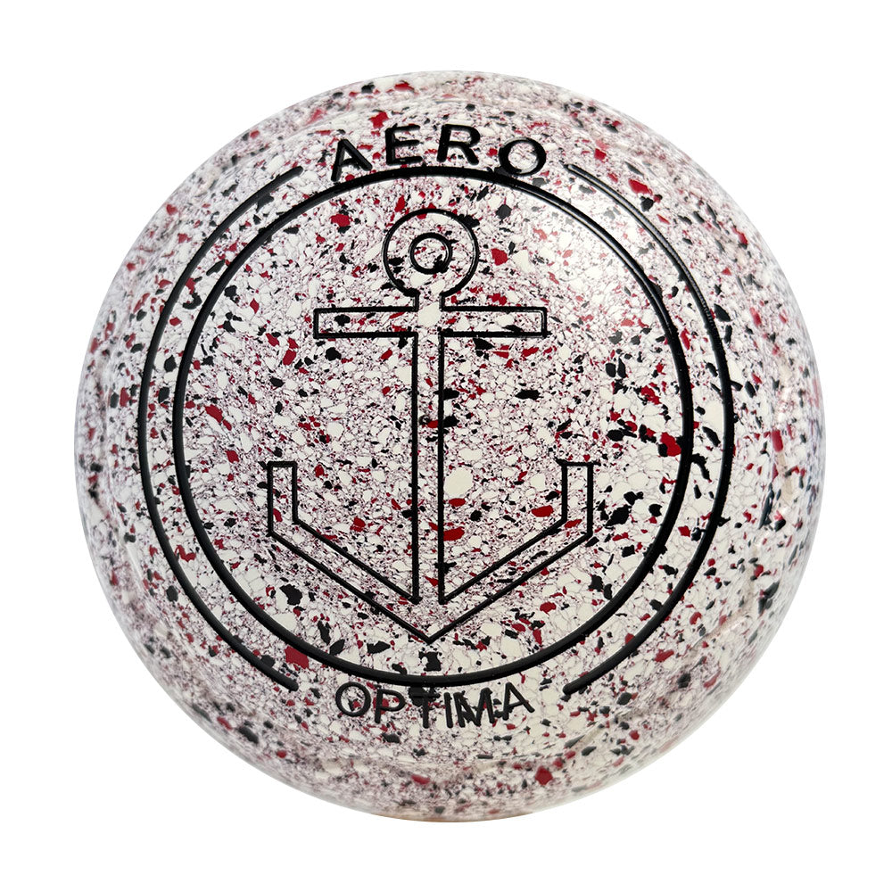Aero Optima Lawn Bowls 4 Heavy Z-Scoop Snow - 253089