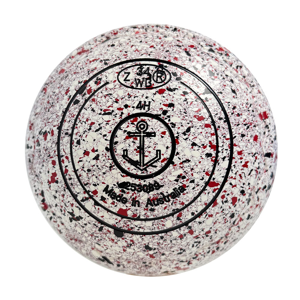Aero Optima Lawn Bowls 4 Heavy Z-Scoop Snow - 253089