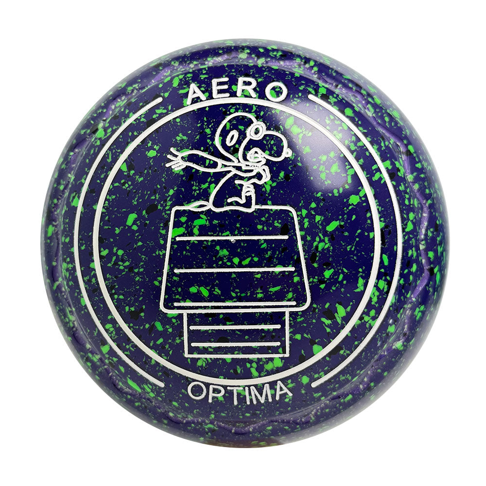 Aero Optima Lawn Bowls 1.5 Heavy Z-Scoop Blueberry - 253091