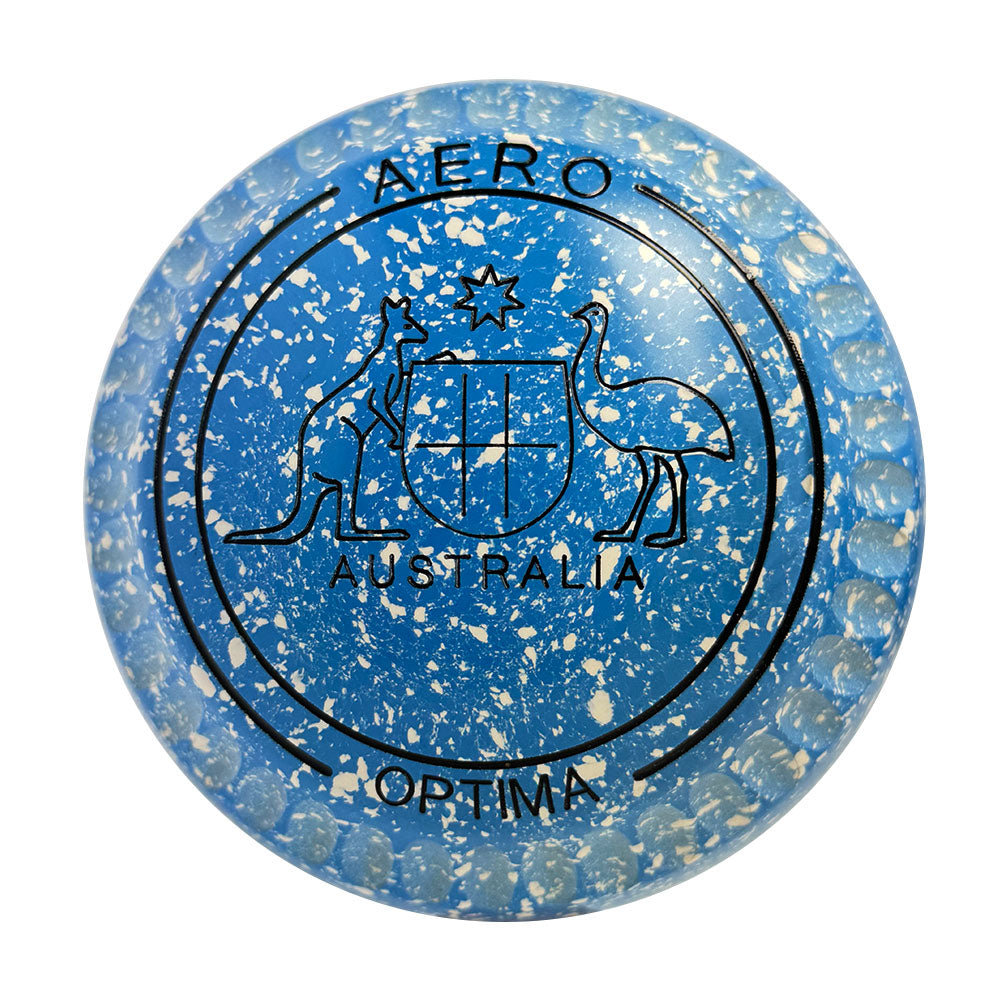 Aero Optima Lawn Bowls 3.5 Heavy Enhance Grip Azure - 254163
