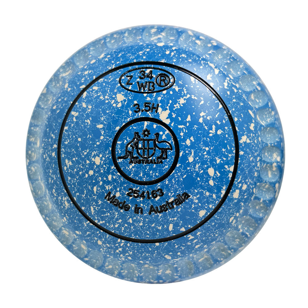 Aero Optima Lawn Bowls 3.5 Heavy Enhance Grip Azure - 254163