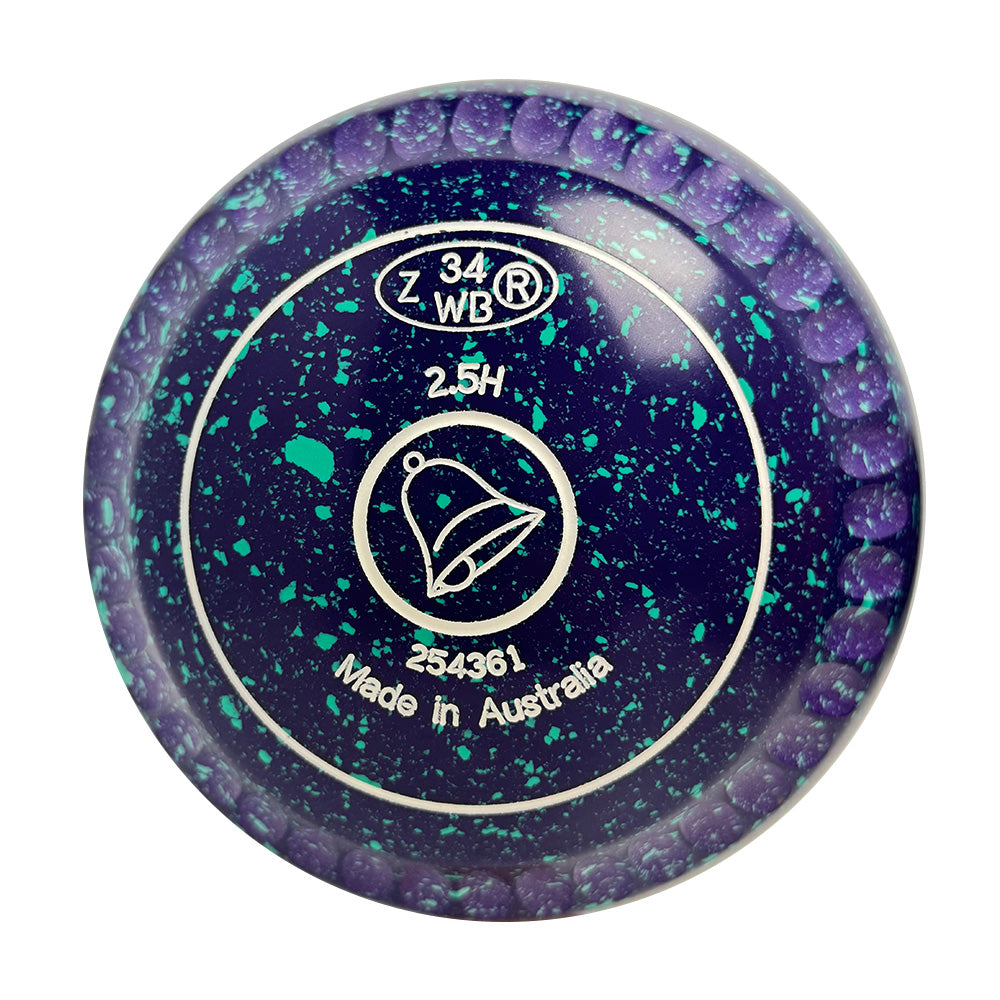 Aero Optima Lawn Bowls 2.5 Heavy Enhance Grip Grape - 254361