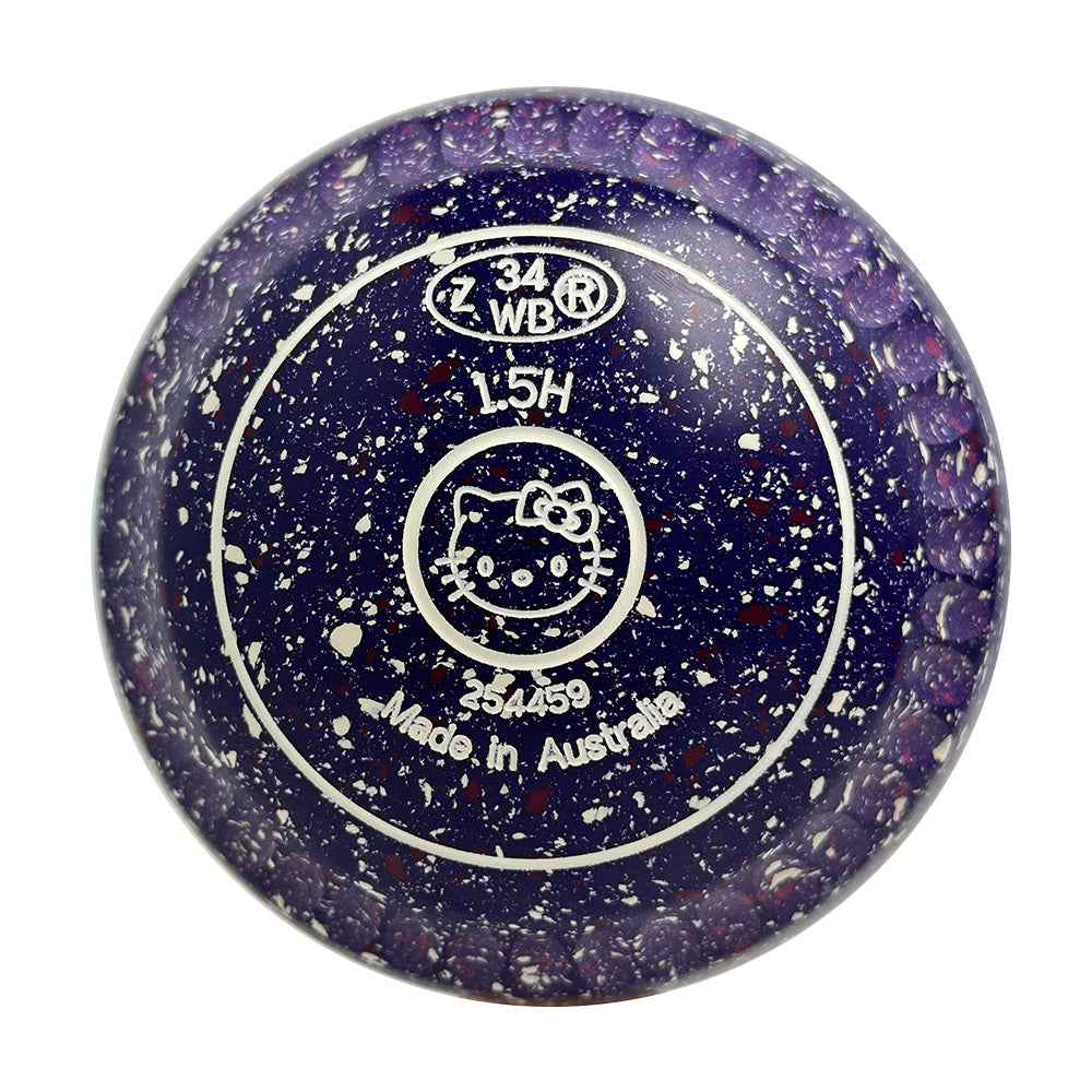 Aero Optima Lawn Bowls 1.5 Enhance Grip Purple Haze - 254459