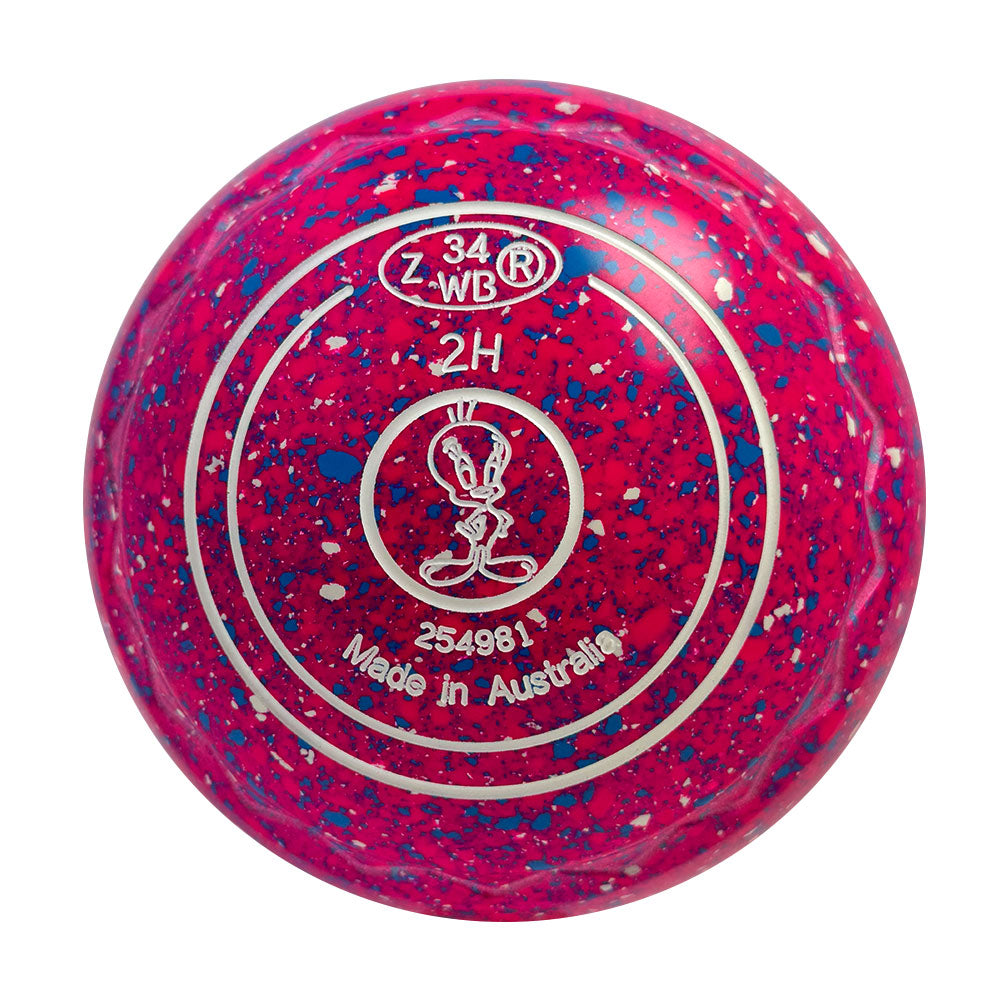 Aero Optima Lawn Bowls 2 Heavy Z-Scoop Raspberry - 254981
