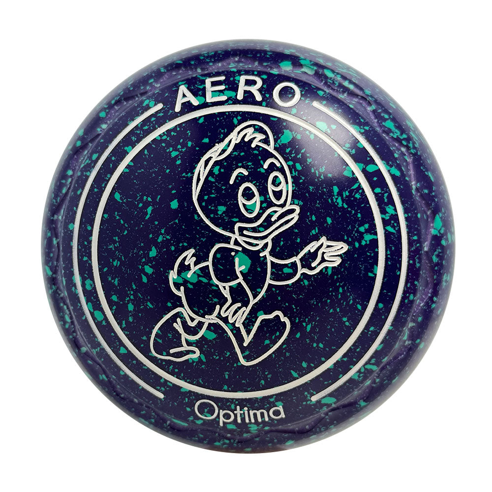 Aero Optima Lawn Bowls 1 Heavy Z-Scoop Grape - 255059