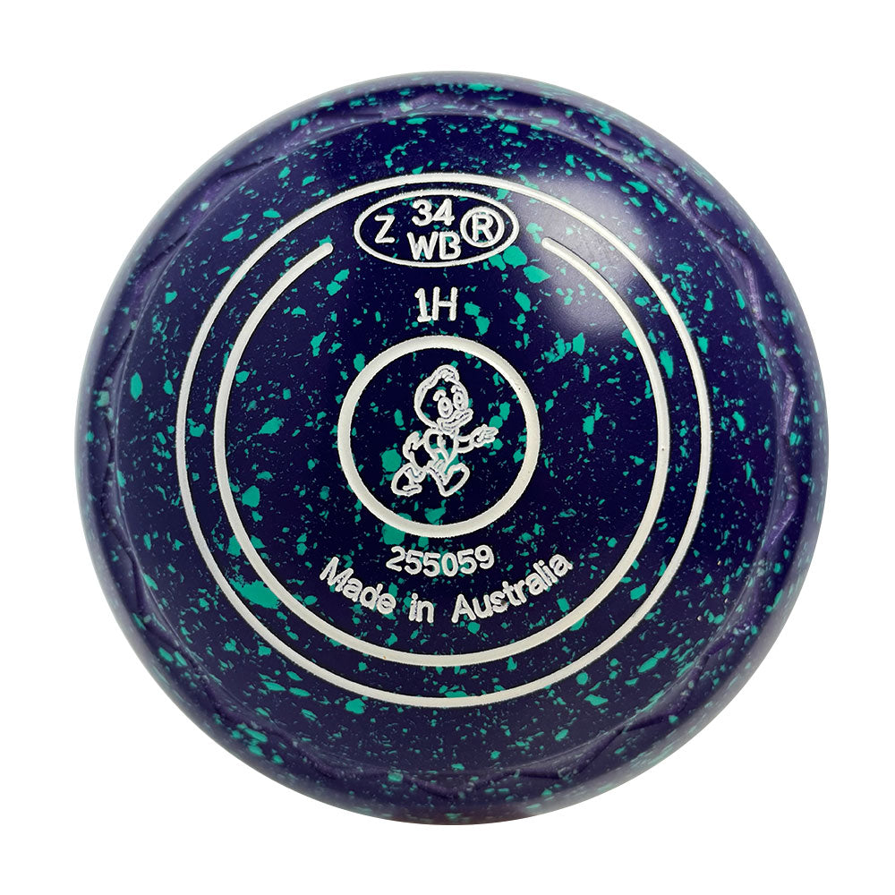 Aero Optima Lawn Bowls 1 Heavy Z-Scoop Grape - 255059