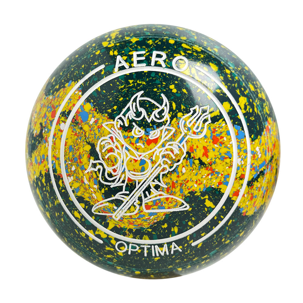 Aero Optima Lawn Bowls 3.5 Heavy Non-Gripped Matilda Swirl - 255159