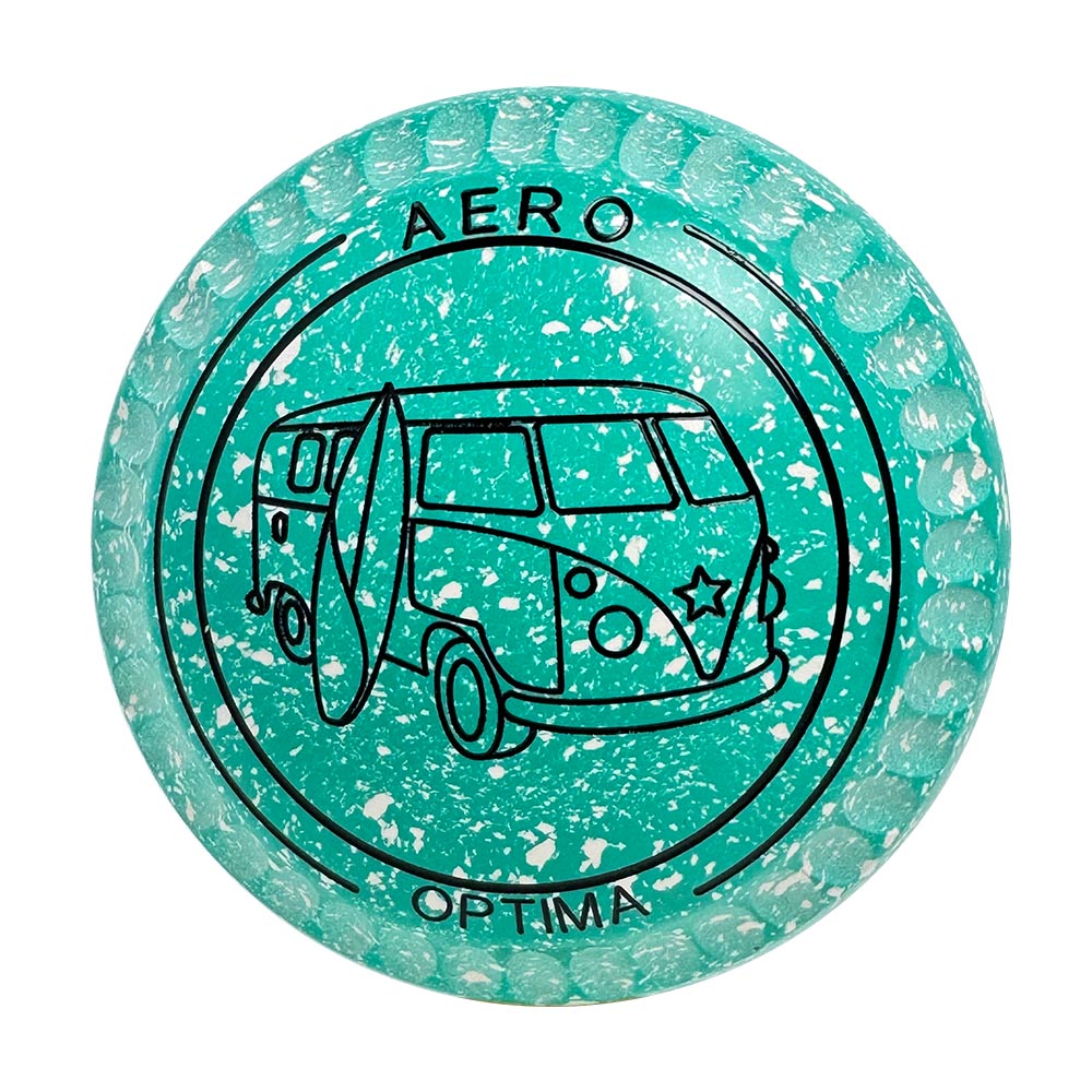 Aero Optima Lawn Bowls 1.5 Heavy Enhance Grip Tiffany - 255599