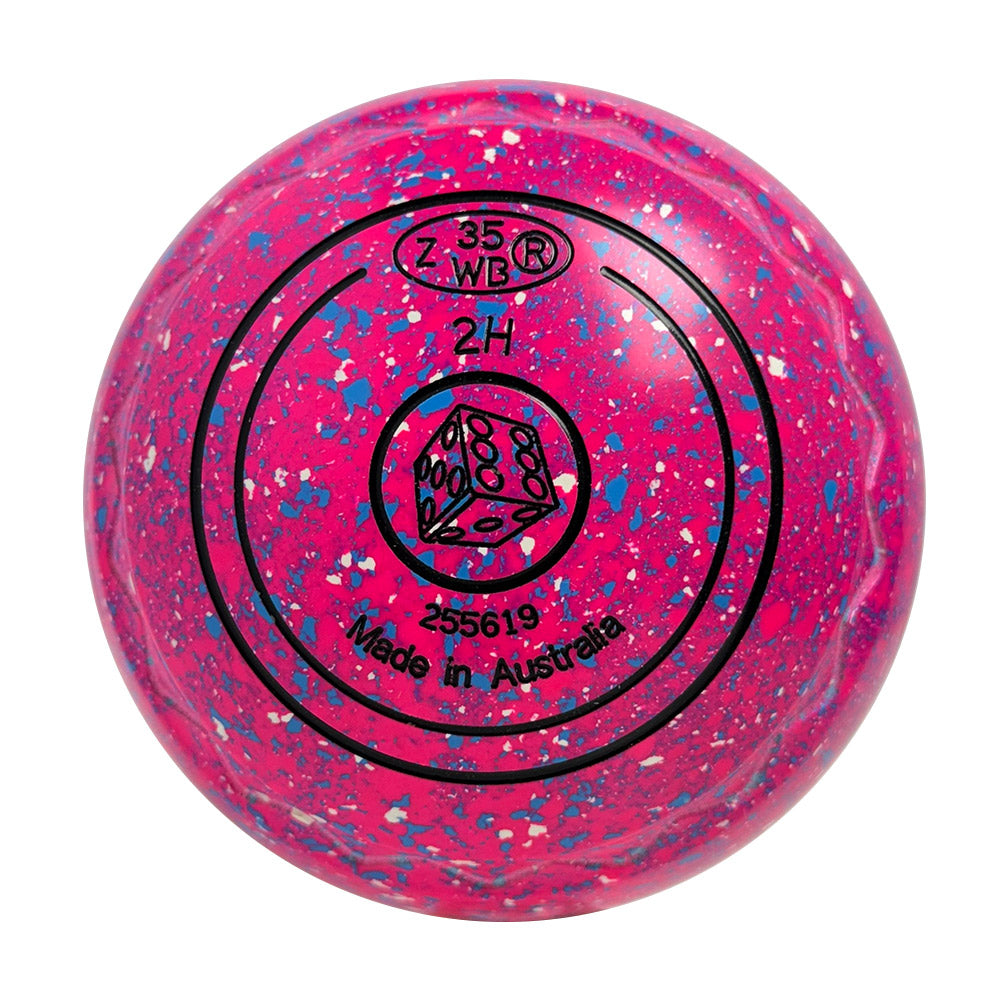 Aero Optima Lawn Bowls 2 Heavy Z-Scoop Raspberry - 255619