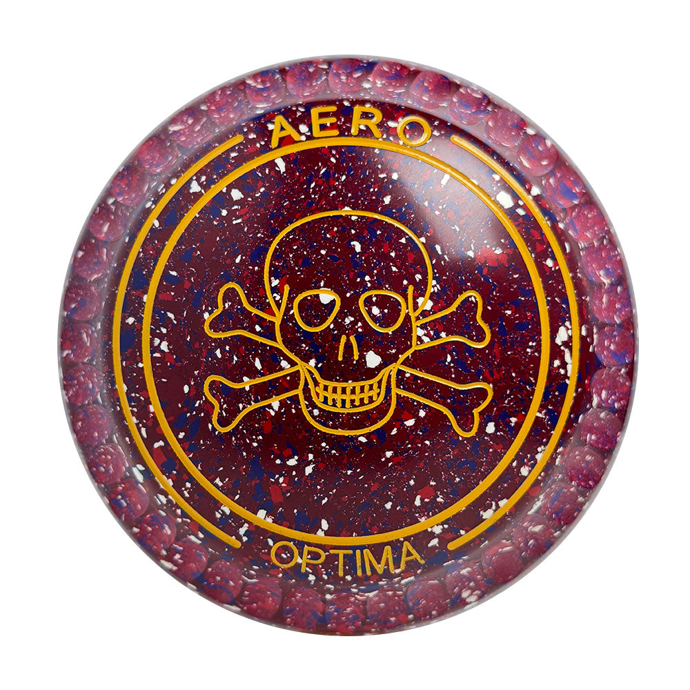 Aero Optima Lawn Bowls 3 Heavy Enhance Grip Lava - 255621