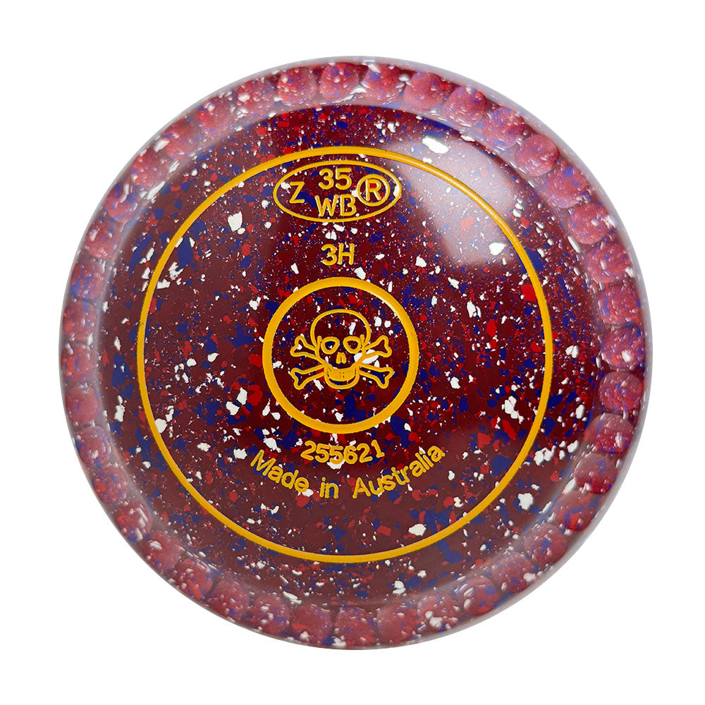 Aero Optima Lawn Bowls 3 Heavy Enhance Grip Lava - 255621