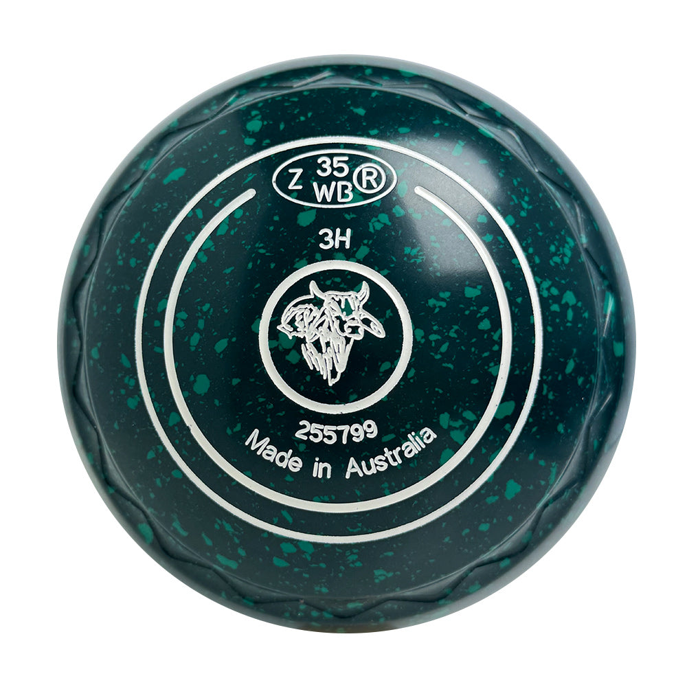 Aero Optima Lawn Bowls 3 Heavy Z-Scoop Emerald - 255799