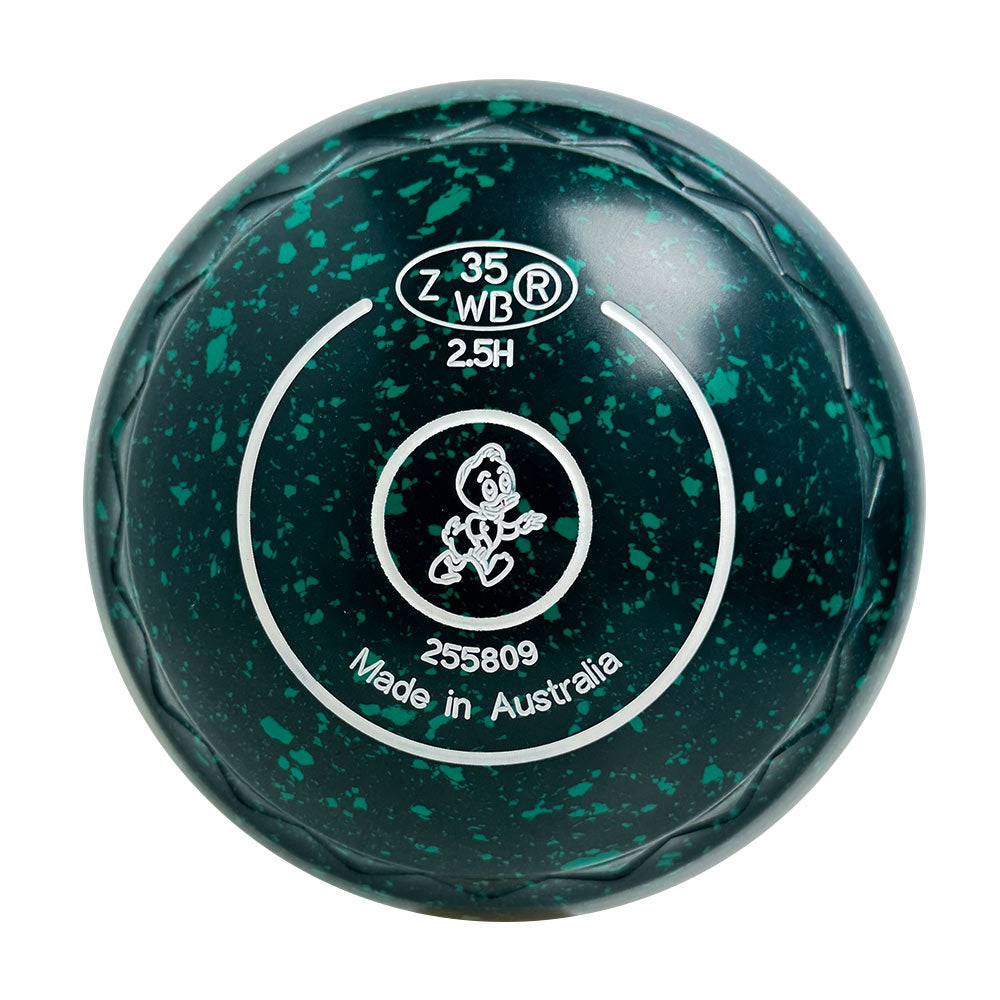 Aero Evolve Lawn Bowls 2.5 Heavy Z-Scoop Emerald 255809