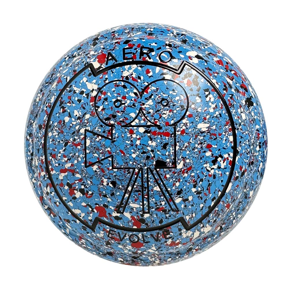 Aero Evolve Lawn Bowls 3 Heavy Z-Scoop Cornflower - 255853