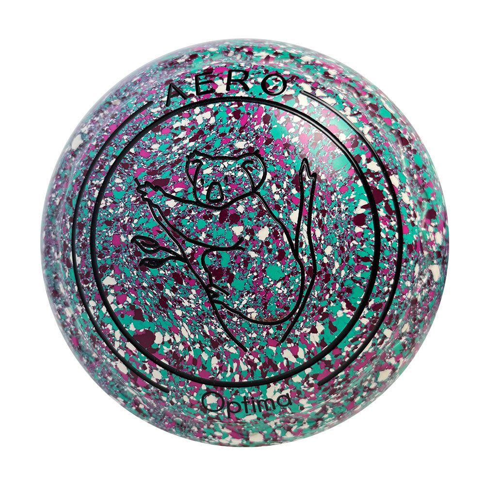 Aero Optima Lawn Bowls 1 Heavy Z-Scoop Confetti - 256005