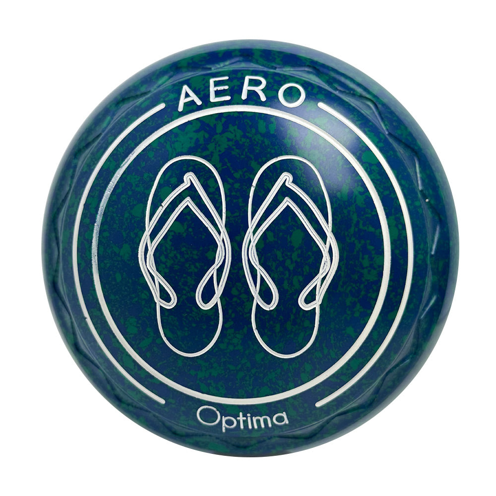 Aero Optima Lawn Bowls 1 Heavy Z-Scoop Aqua - 256019