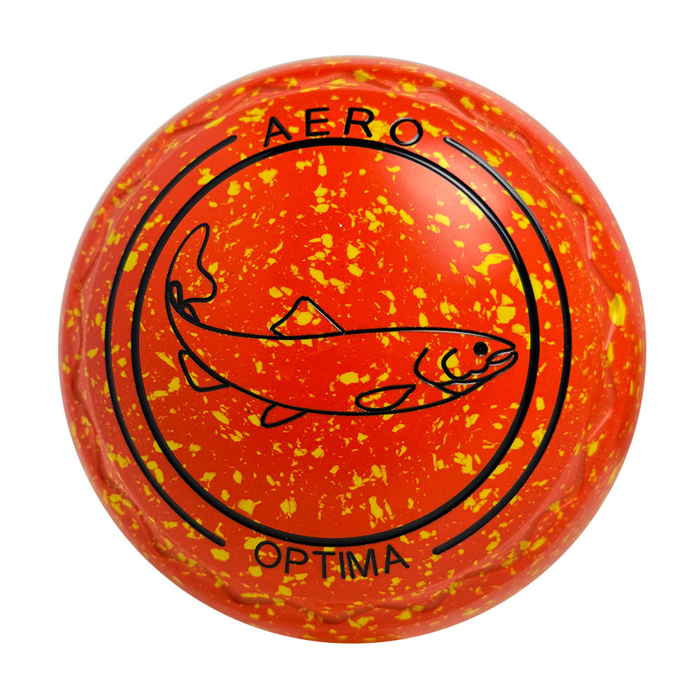 Aero Optima Lawn Bowls 3 Heavy Z-Scoop Nectarine - 256173
