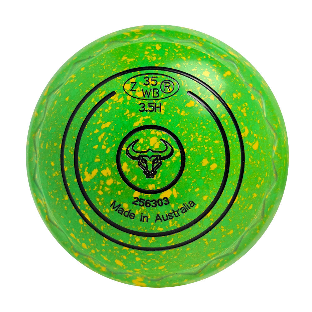 Aero Dynamic Lawn Bowls 3.5 Heavy Z-Scoop Lime - 256303