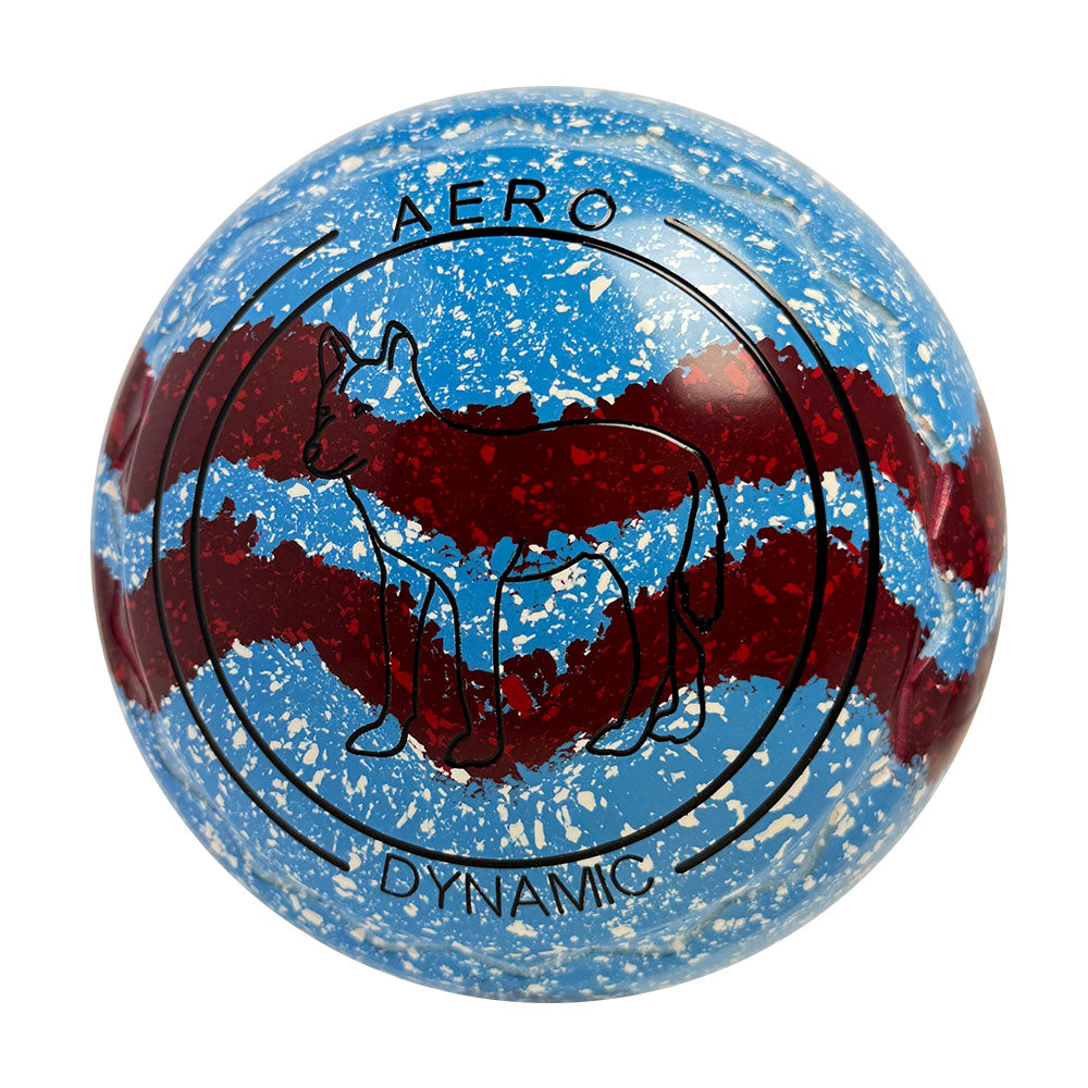 Aero Dynamic Lawn Bowls 2 Heavy Z-Scoop Azure Swirl - 258765 Aero Bowls