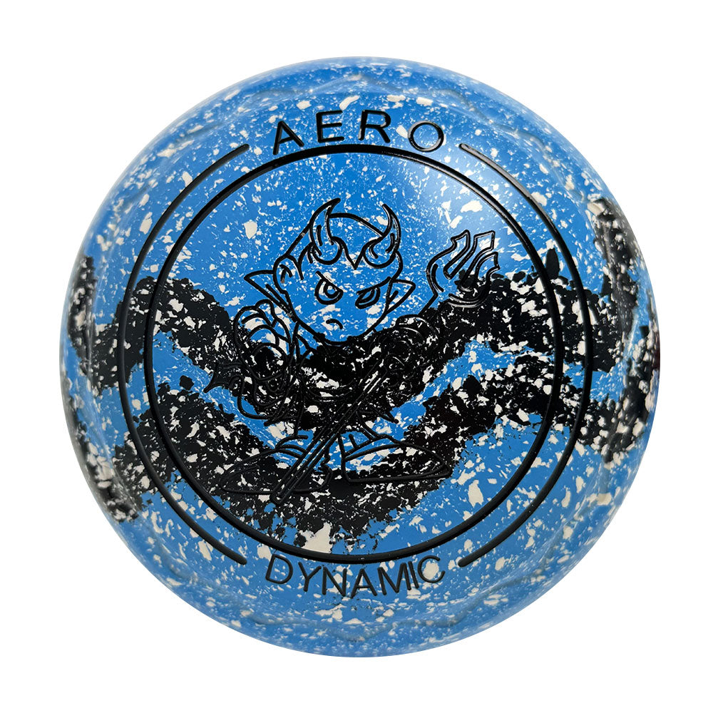 Aero Dynamic Lawn Bowls 4 Heavy Z-Scoop Azure/Onyx Swirl - 256811