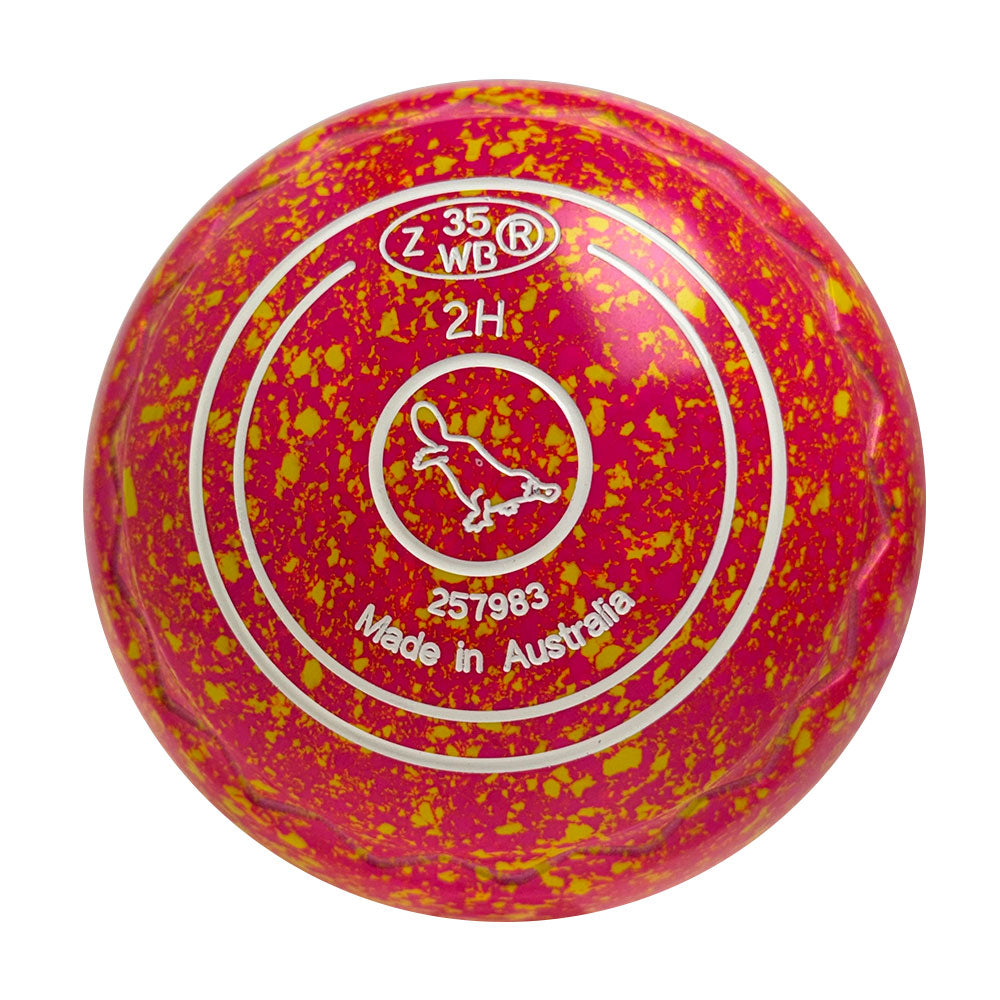 Aero Optima Lawn Bowls 2 Heavy Z-Scoop Tequila Sunrise - 257983