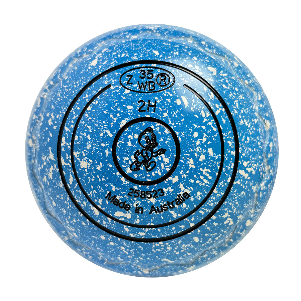 Aero Optima Lawn Bowls 2 Heavy Z-Scoop Azure - 258523