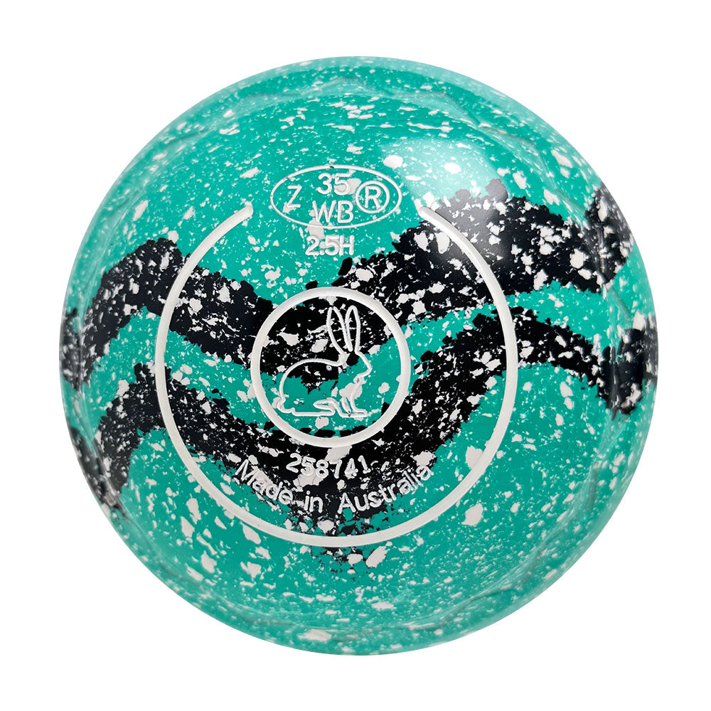 Aero Evolve Lawn Bowls 2.5 Heavy Z-Scoop - Tiffany Swirl - 258741